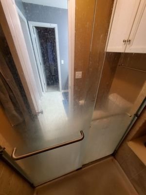 Shower Before Cleaning